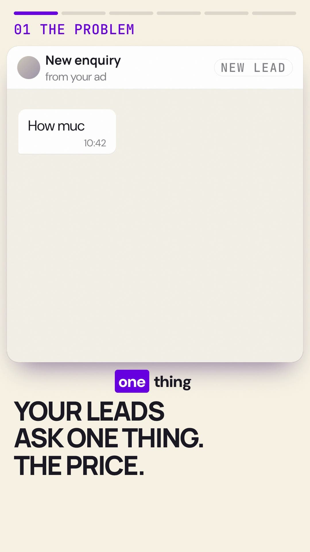Your leads ask one thing: the price. The opening frame of the XMA Media film for car dealers.