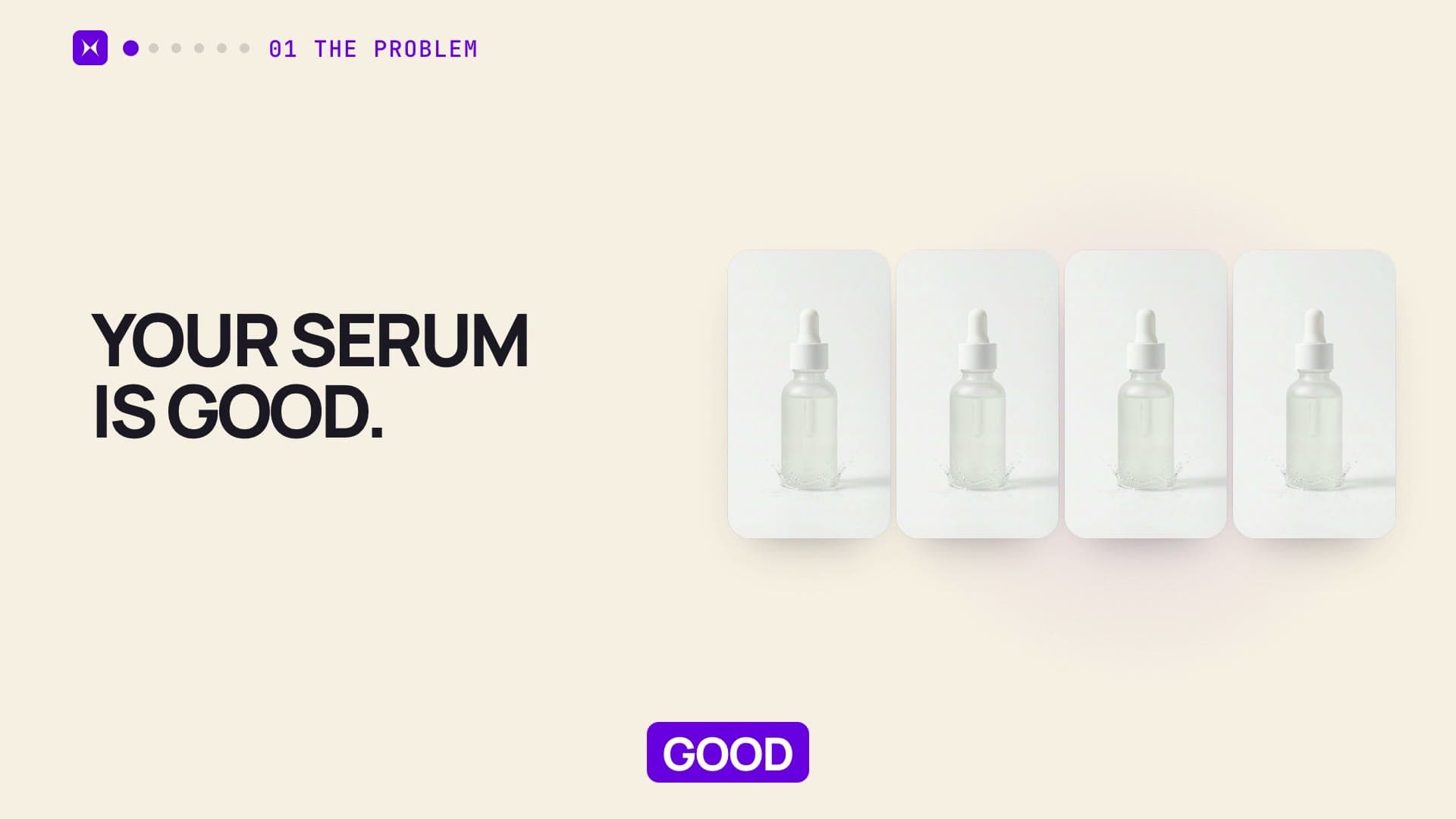The opening frame of the XMA Media film for skincare and beauty brands.