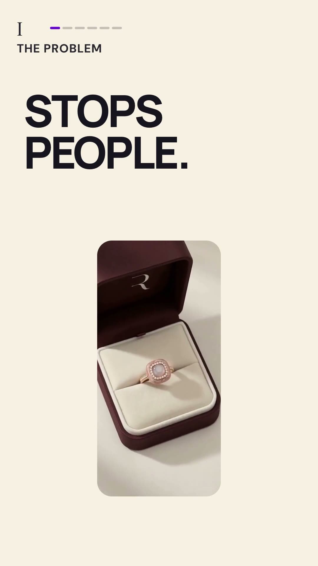 The opening frame of the XMA Media film for jewellers.